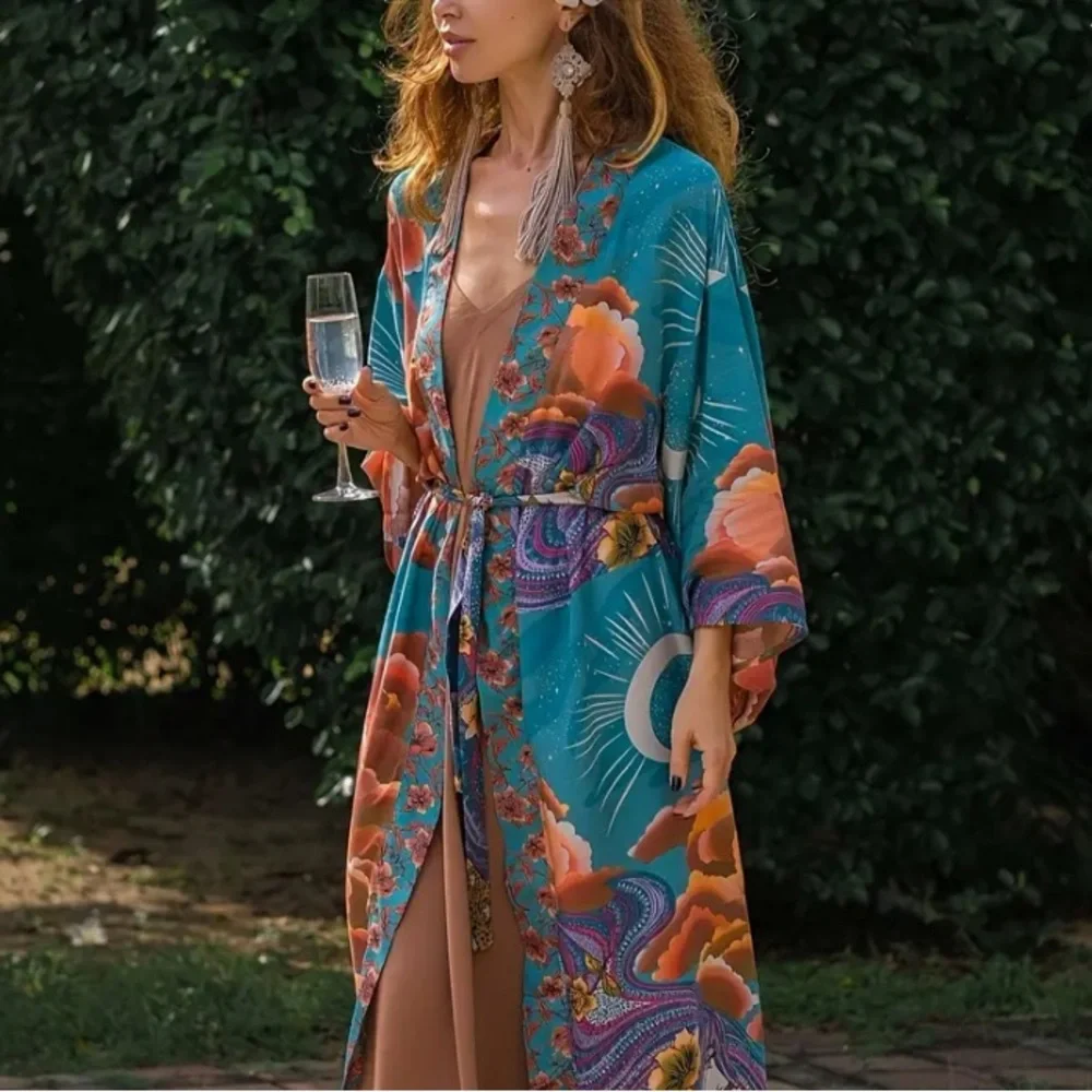 Magic crescent moon kimono - Picture 7 of 7